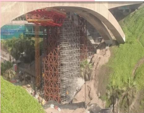 Soportes estructurales Puente Bajada de Balta